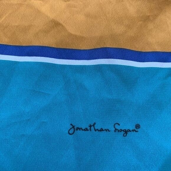 Vintage Jonathan Logan Color Block Scarf - Picture 2 of 3